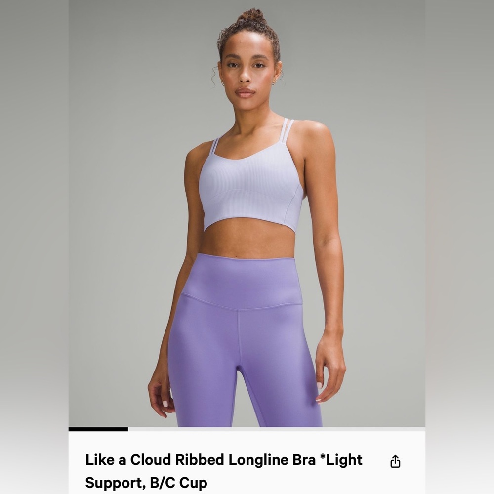 NWOT- Like A Cloud Longline bra, dark forest